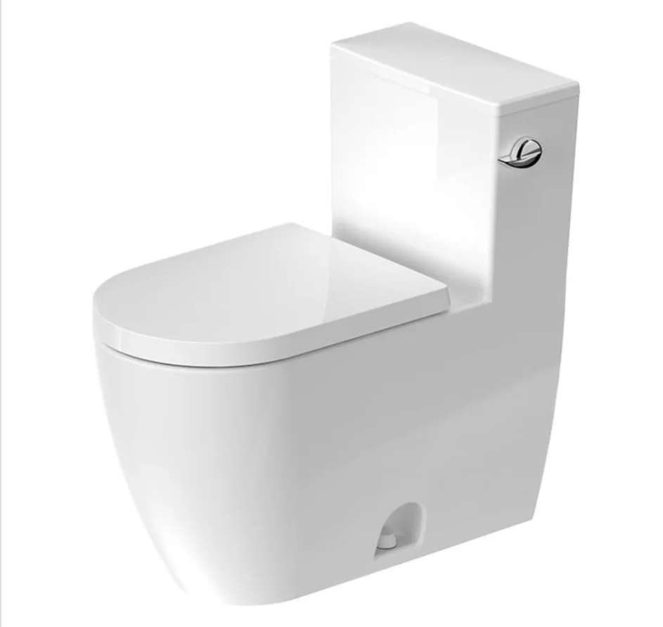 Duravit ME By Starck 1.28 GPF One Piece Elongated Chair Height Toilet with Left Hand Lever - Less Seat