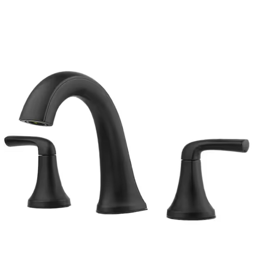 Pfister Ladera 8 in widespread faucet in Black
