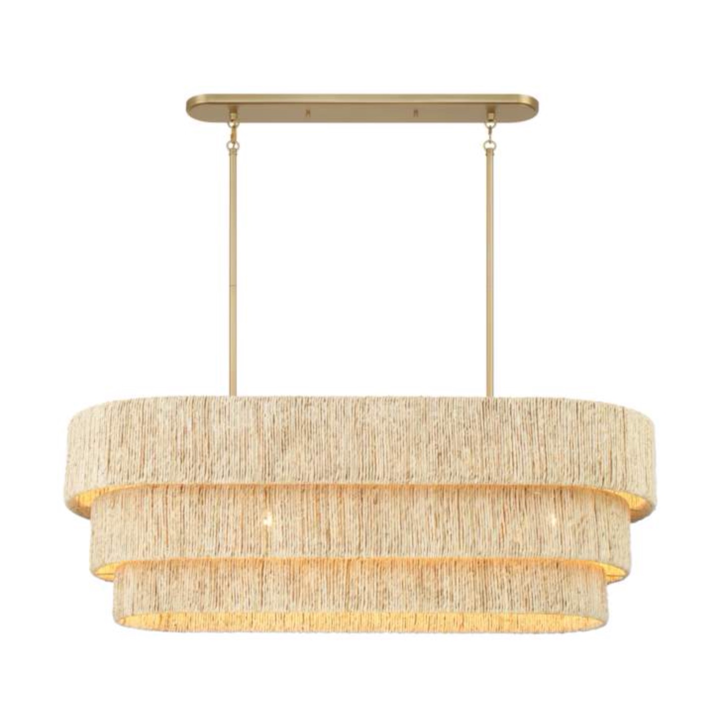 Minka Lavery Caviana 5-Light 48-in Brass Island Chandelier 