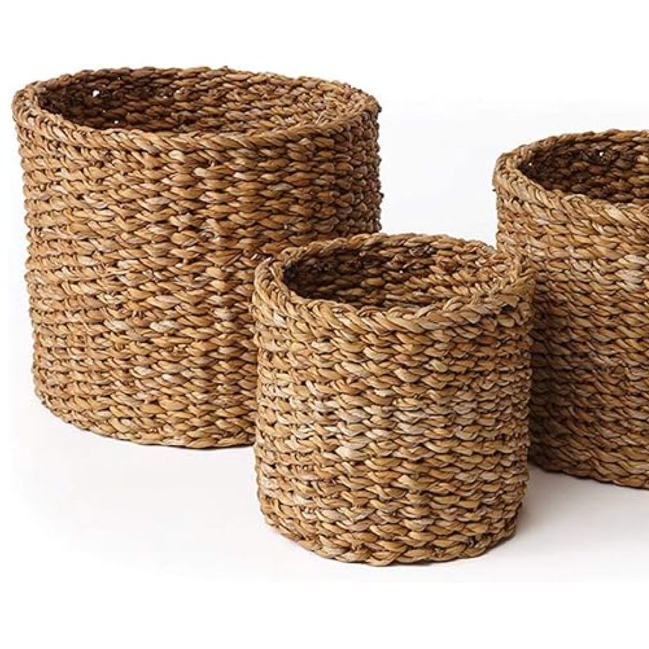 Napa Home & Garden Seagrass Small Round Baskets