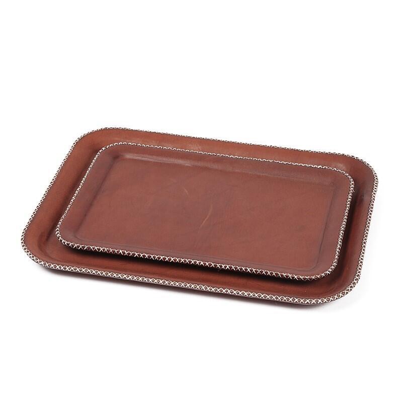 Rectangular Leather Tray