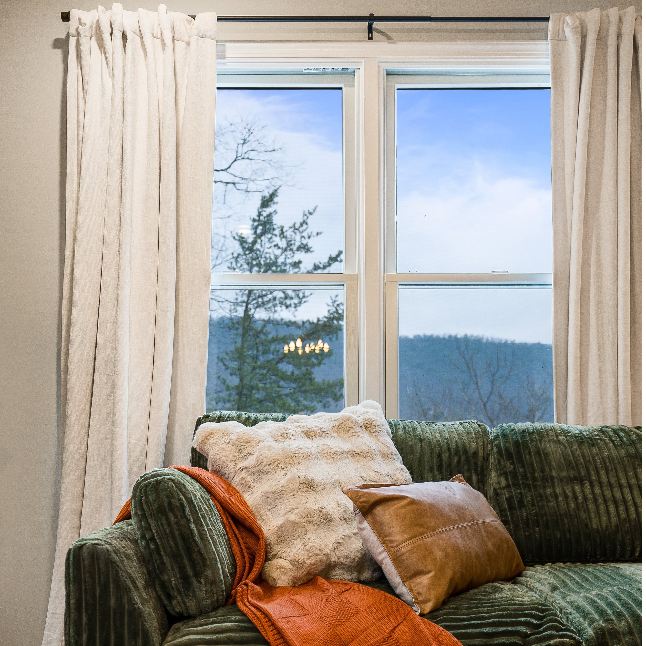 50"x84" Blackout Chenille Curtain Panel Ivory - Threshold™: Contemporary Lined Solid, Indoor Use, Back Tab, Rod Pocket