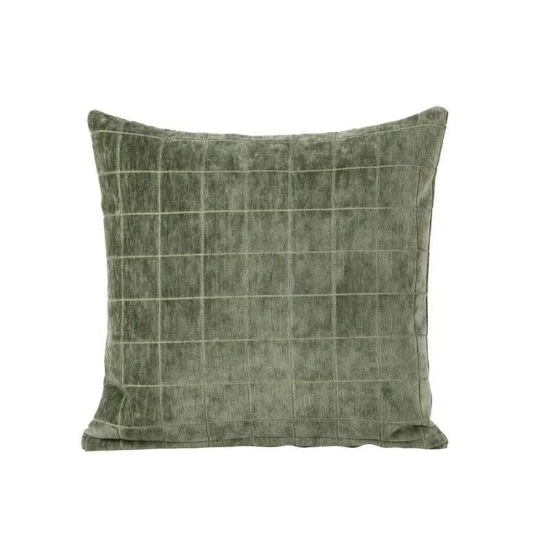Otterville Velvet Grid Throw Pillow