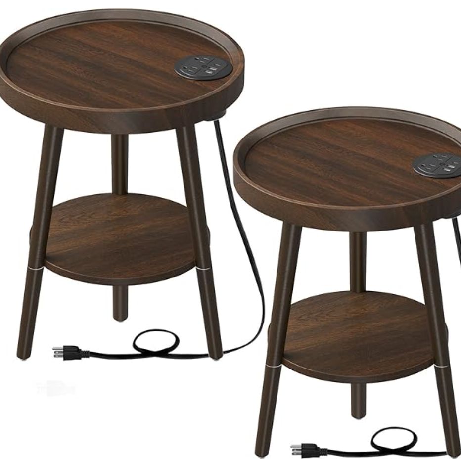 End Table With Charging Station