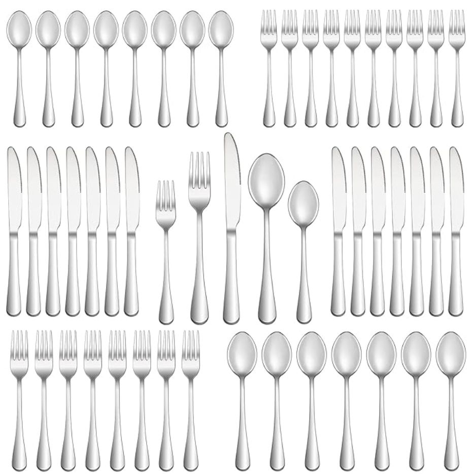 50 Piece Silverware Set