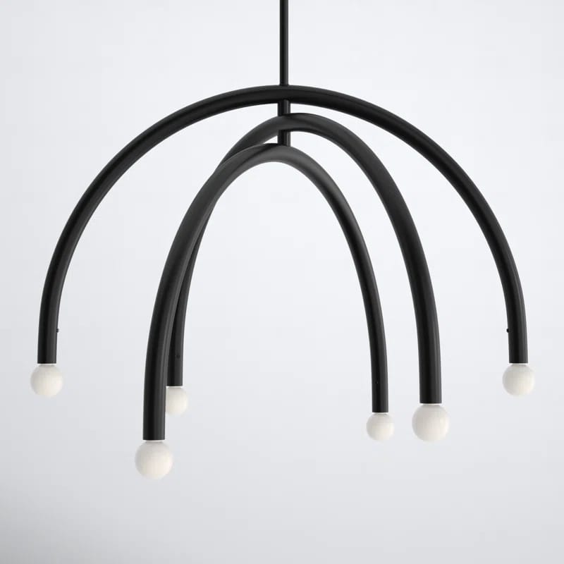 Yula 6 - Light Dimmable Modern Linear Chandelier