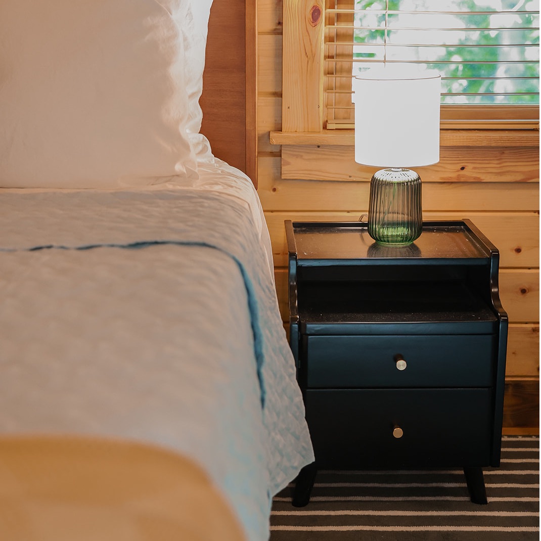 George Oliver Nightstand With Drawers Pre Assembled Natural Solid Wood Night Stand With Open Sliding Shelf