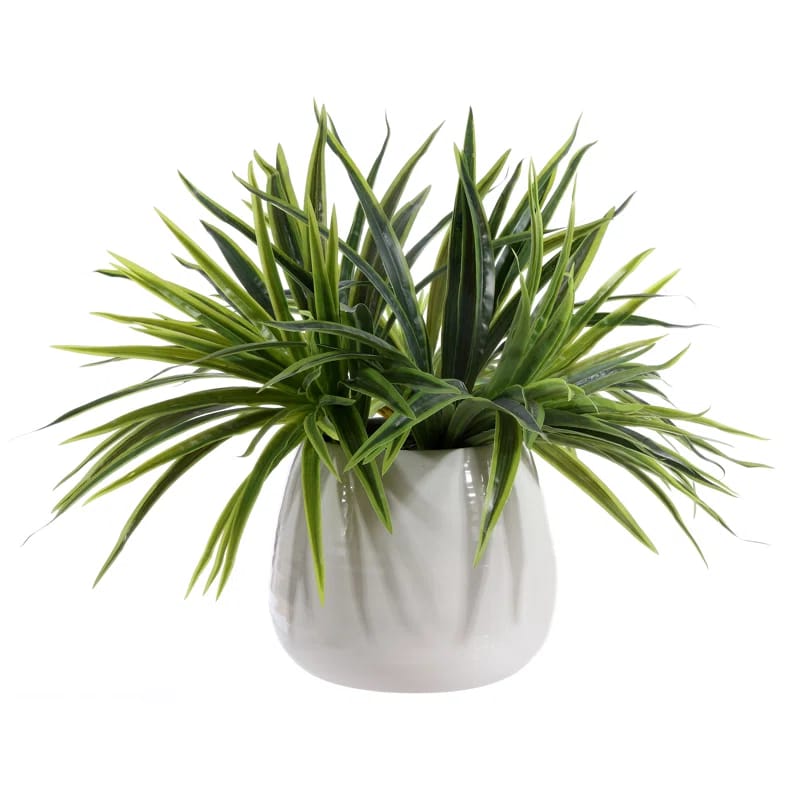 16.9'' Faux Flowering Plant in Freestanding