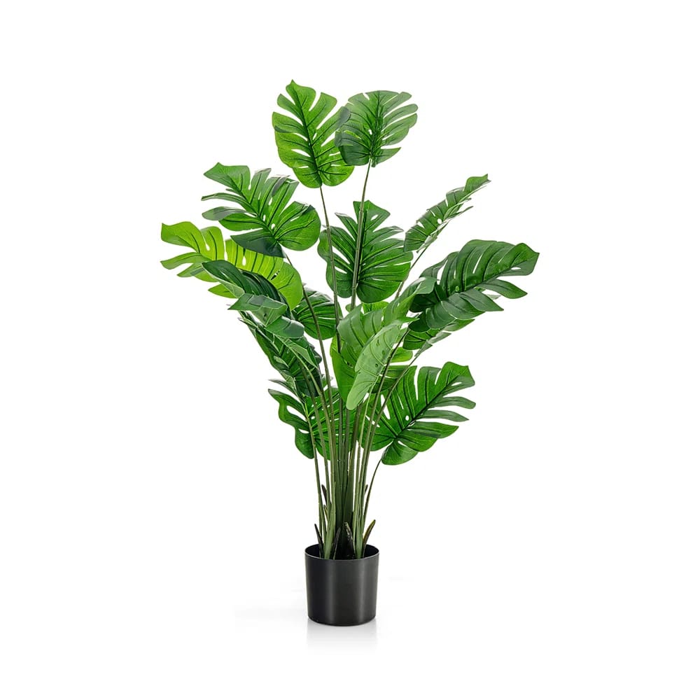 60'' Faux Palm Tree In Planter, Home Decorative Faux Plant