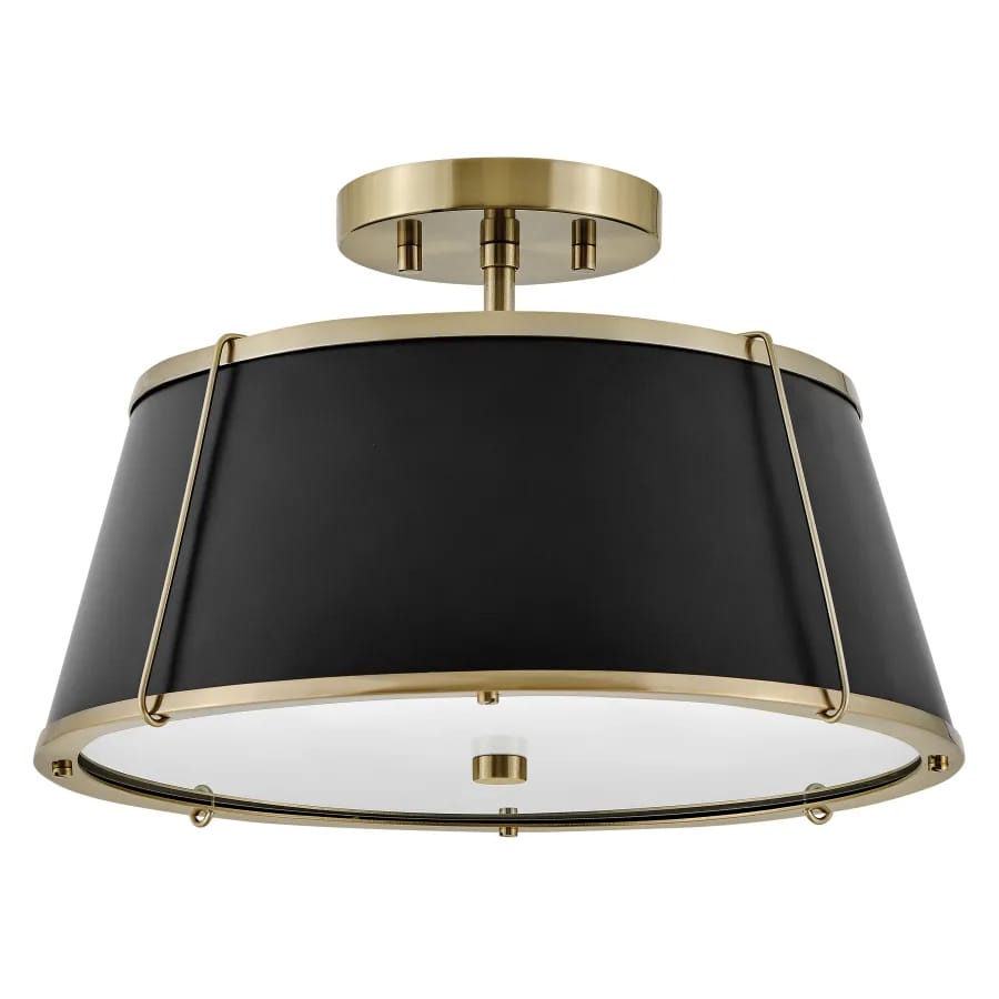 Hinkley Lighting Clarke 2 Light 15" Wide Semi-Flush Ceiling Fixture