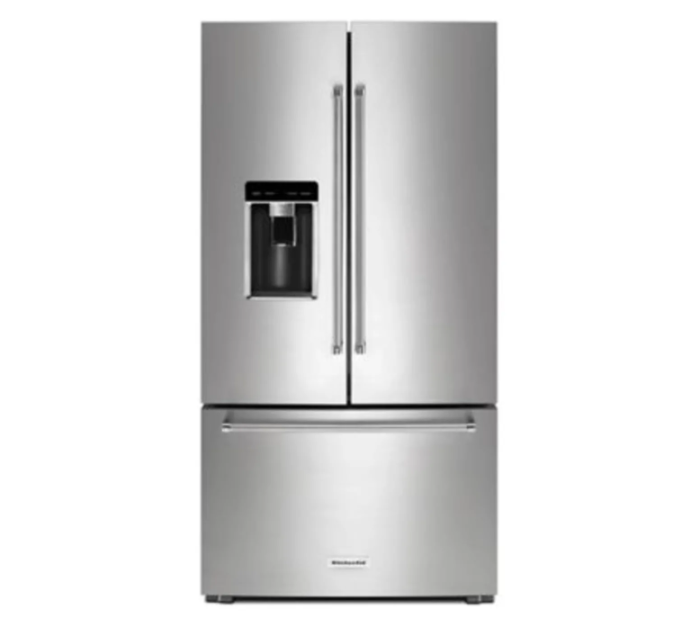 KitchenAid 36 Inch Wide 23.8 Cu. Ft. Capacity Counter Depth French Door Refrigerator with PrintShield™ Finish