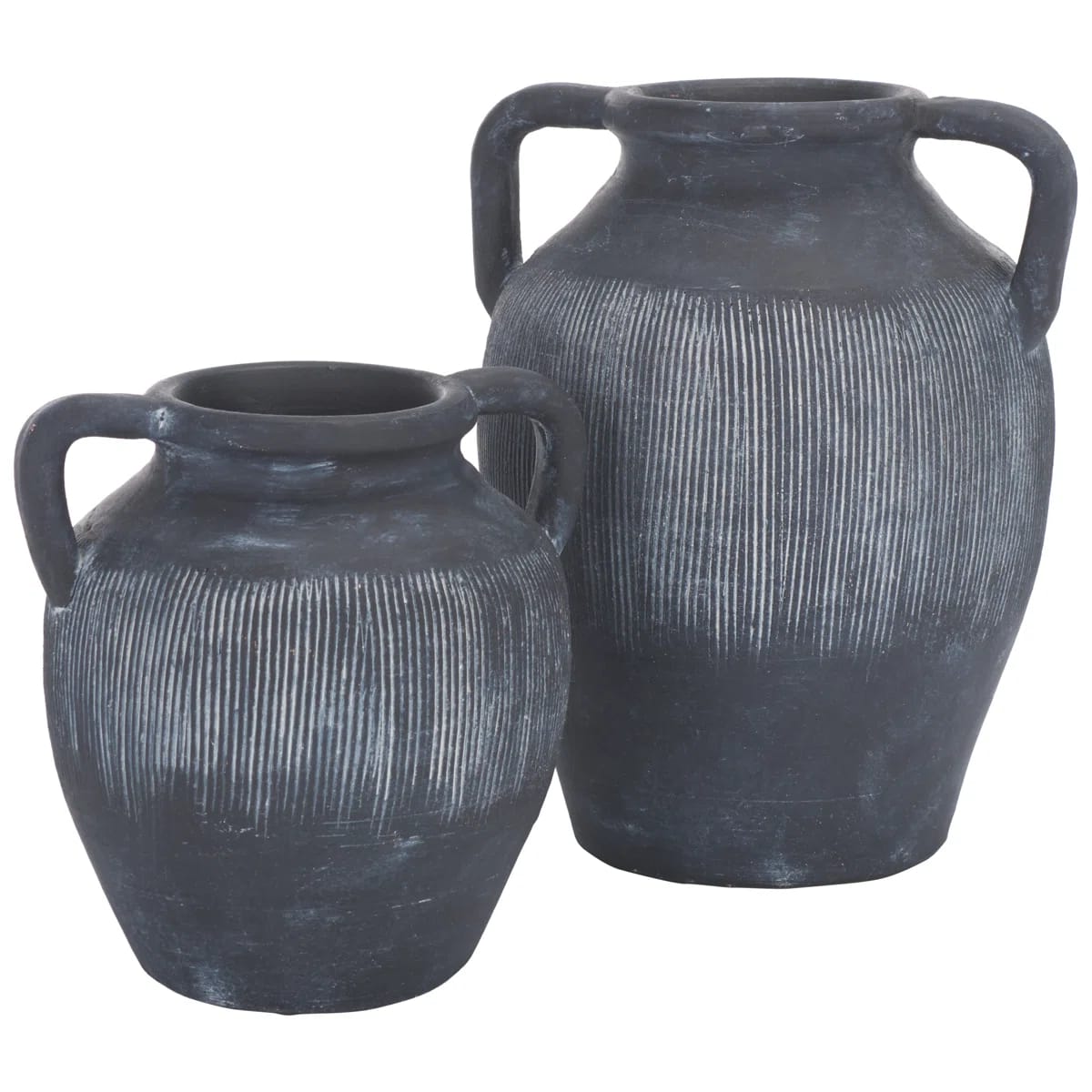Juniour Stoneware Vase Set Of 2 (Set of 2)