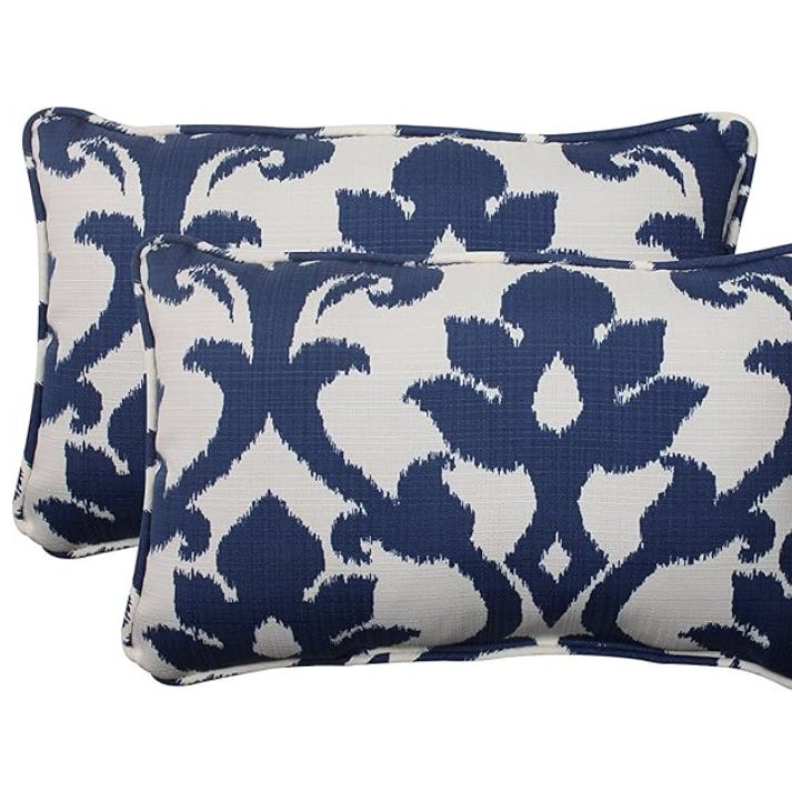 Pillow Perfect Damask Indoor/outdoor Accent Throw Pillow