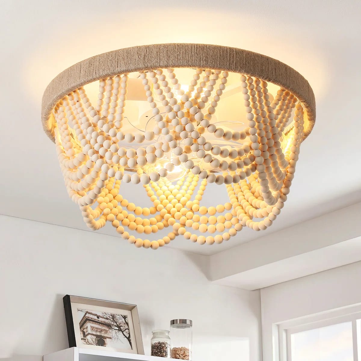 Annadell 20'' Boho Ceiling Fan with Light Kit and Remote Control