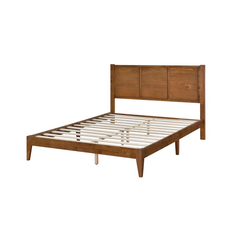 Ariana Solid Wood Walnut Bed Frame
