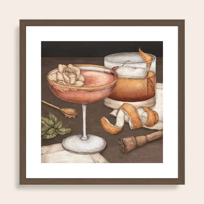 Cocktails Art Print