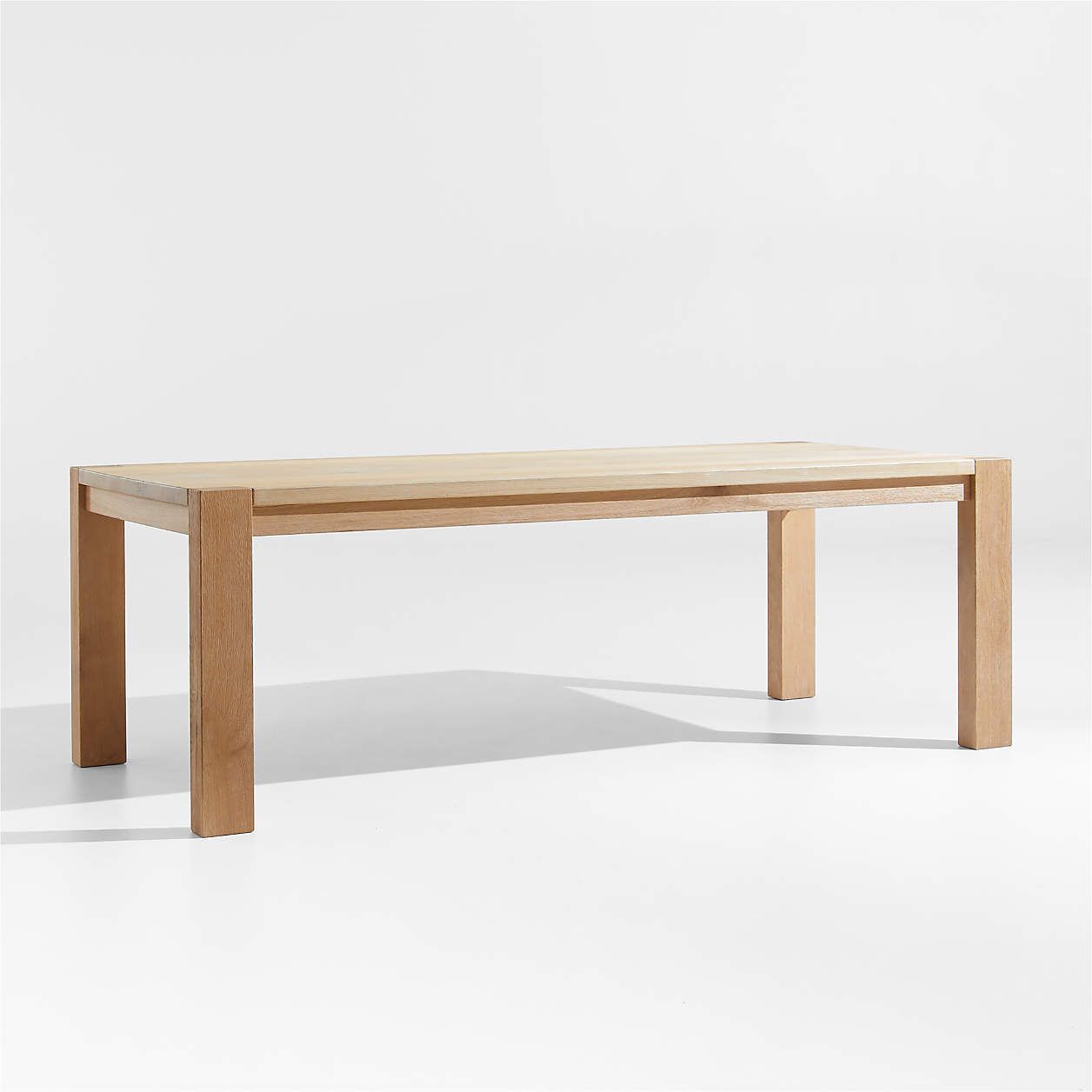 Terra 90 Natural White Oak Solid Wood Dining Table