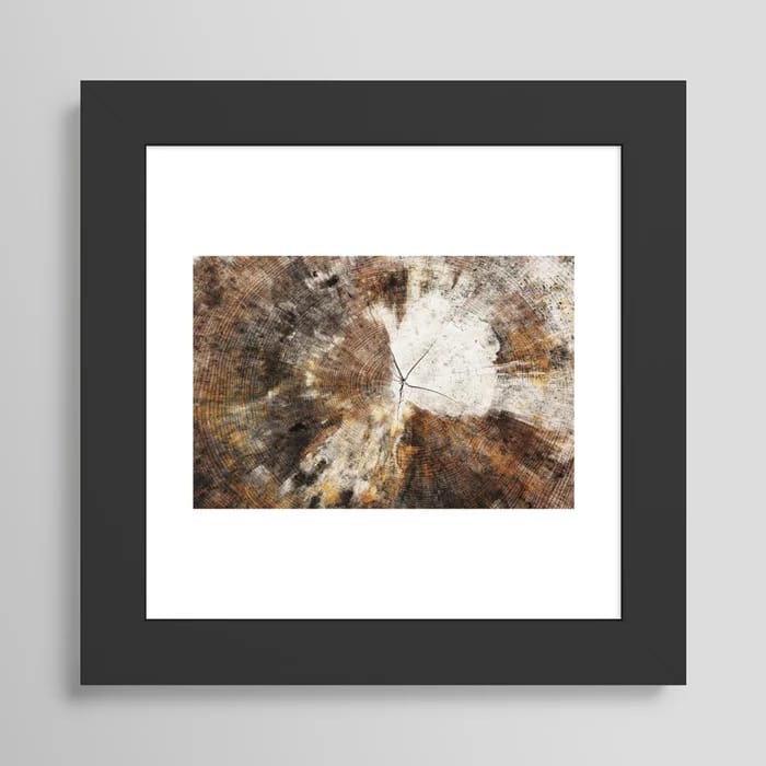 Tree Stump Ring Art Print