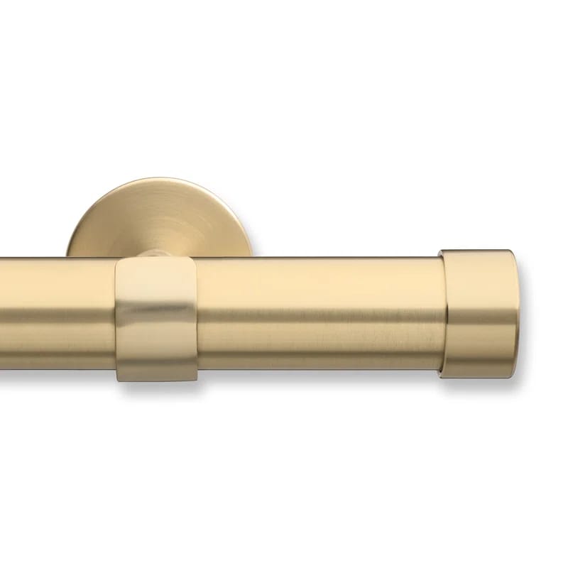 Cambria Designer Series Premium 1-1/8 in Larger Dia. Non-Adjustable Curtain Rod and Designer Brackets