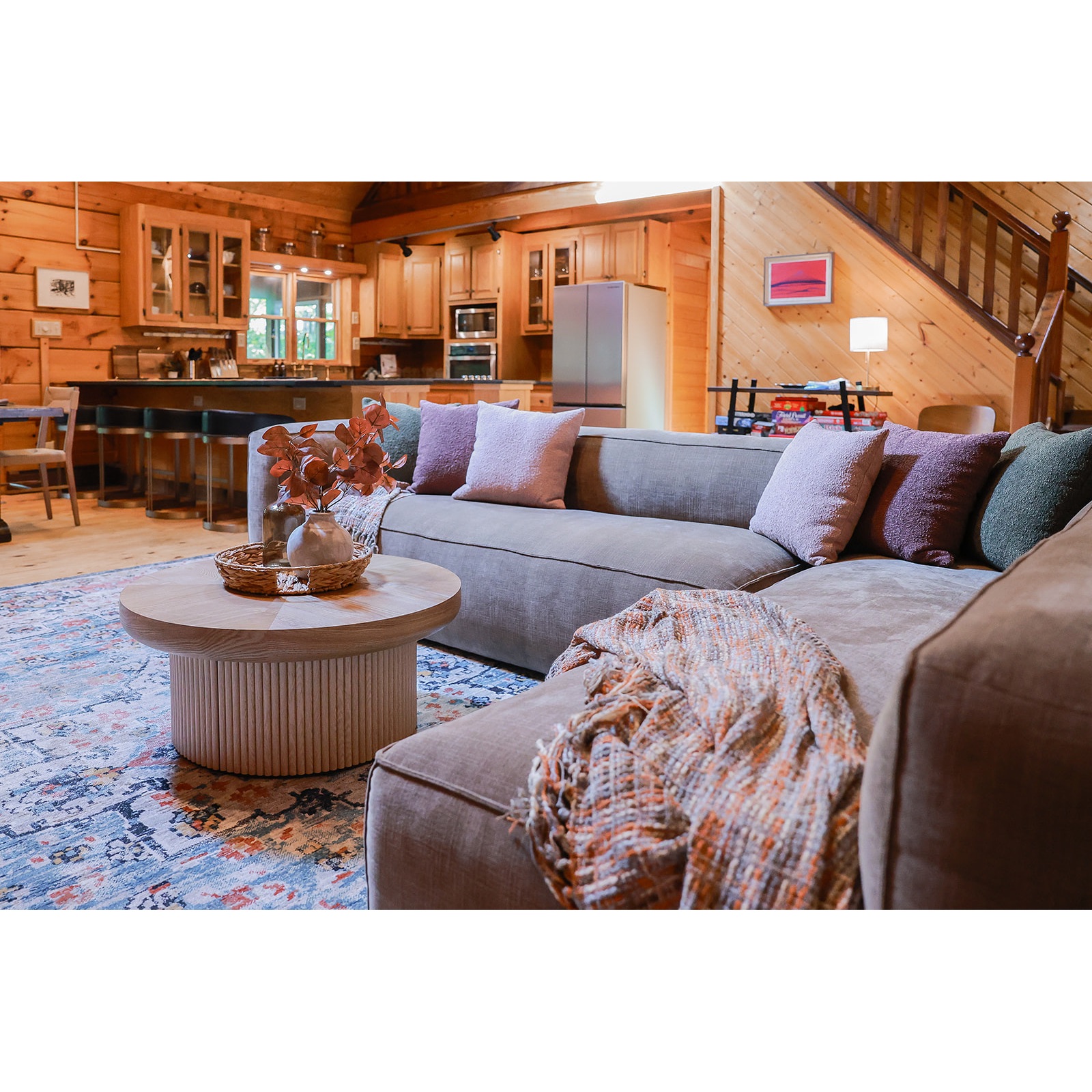 Piazza 124.5" L-shaped Sectional | Lume Green