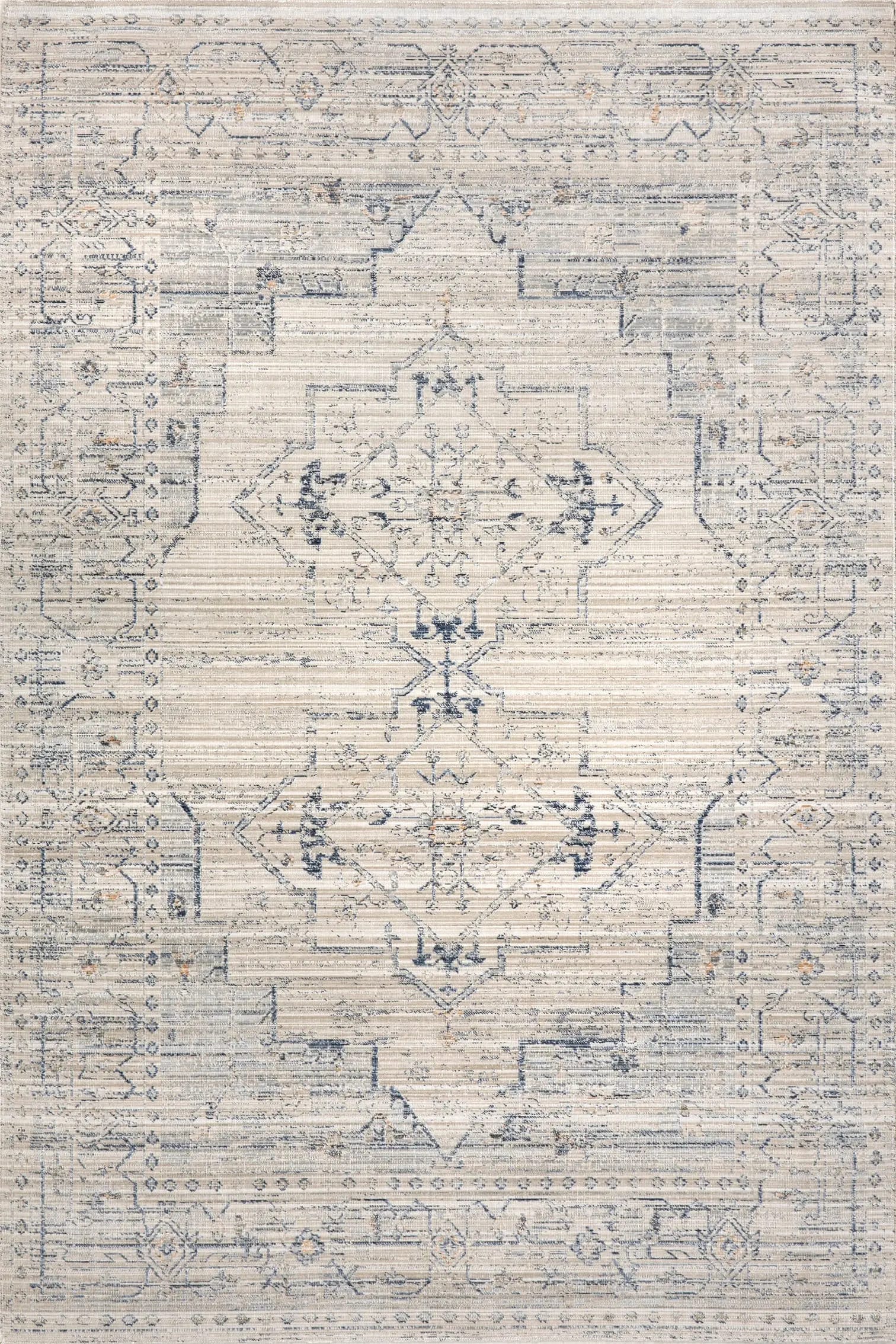 Zelly Medallion Washable Indoor/Outdoor Rug