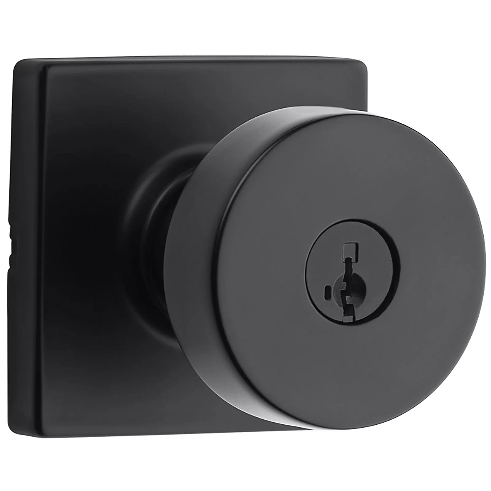 Pismo Keyed Door Knob with Square Rosette and Smartkey