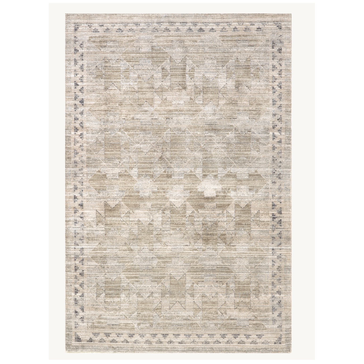Shia Bordered Washable Indoor/Outdoor Rug