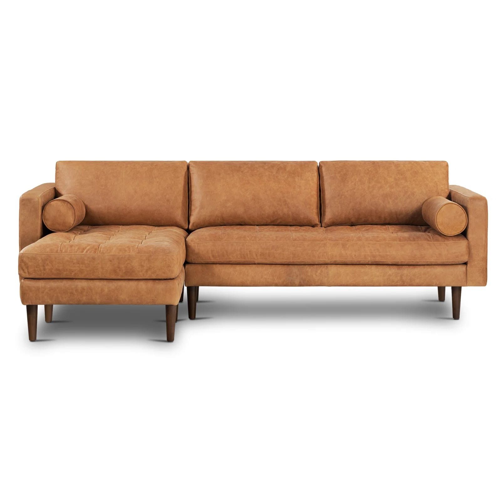Bismarck 2 - Piece Genuine Leather Sectional