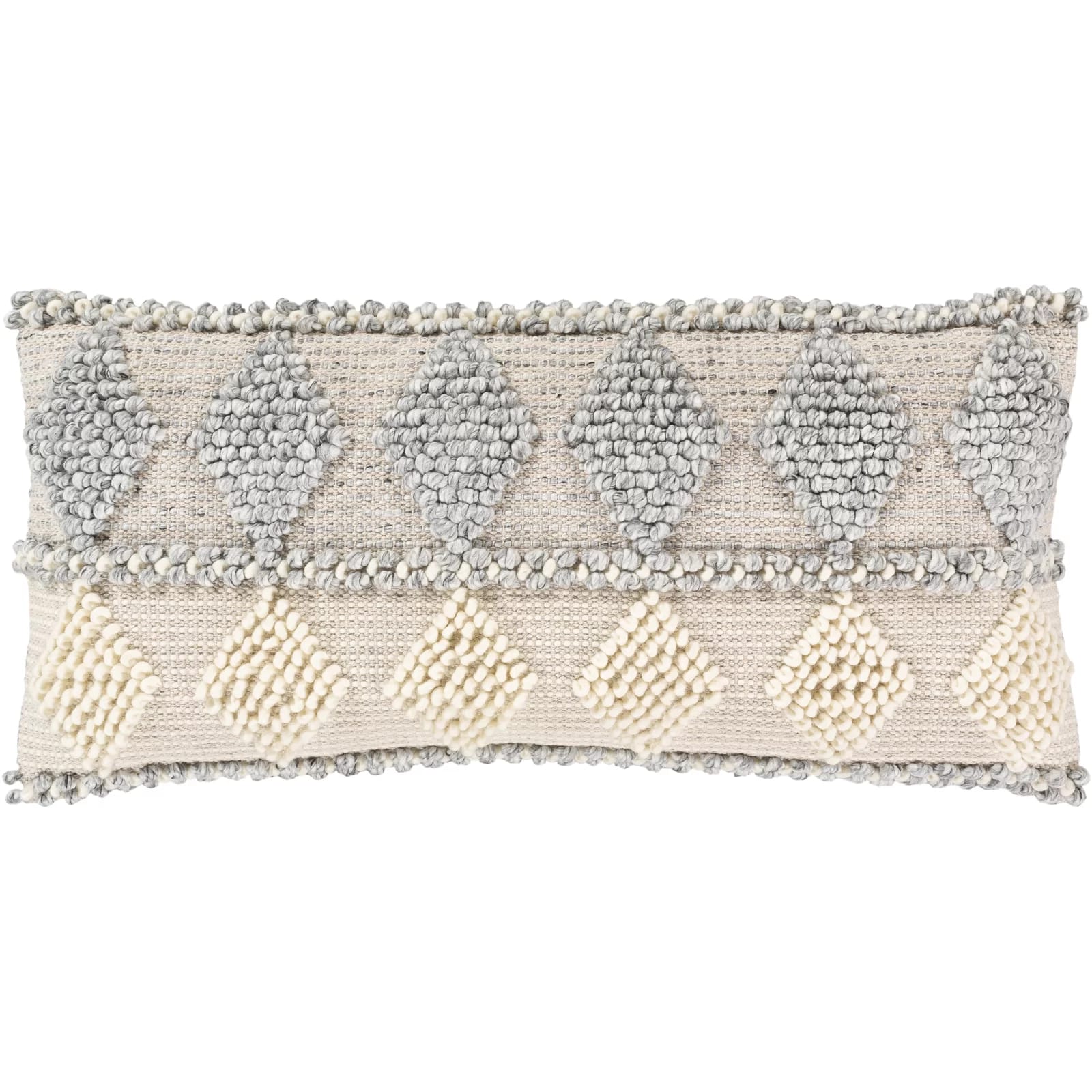 Anders Embroidered Cotton Blend Throw Pillow
