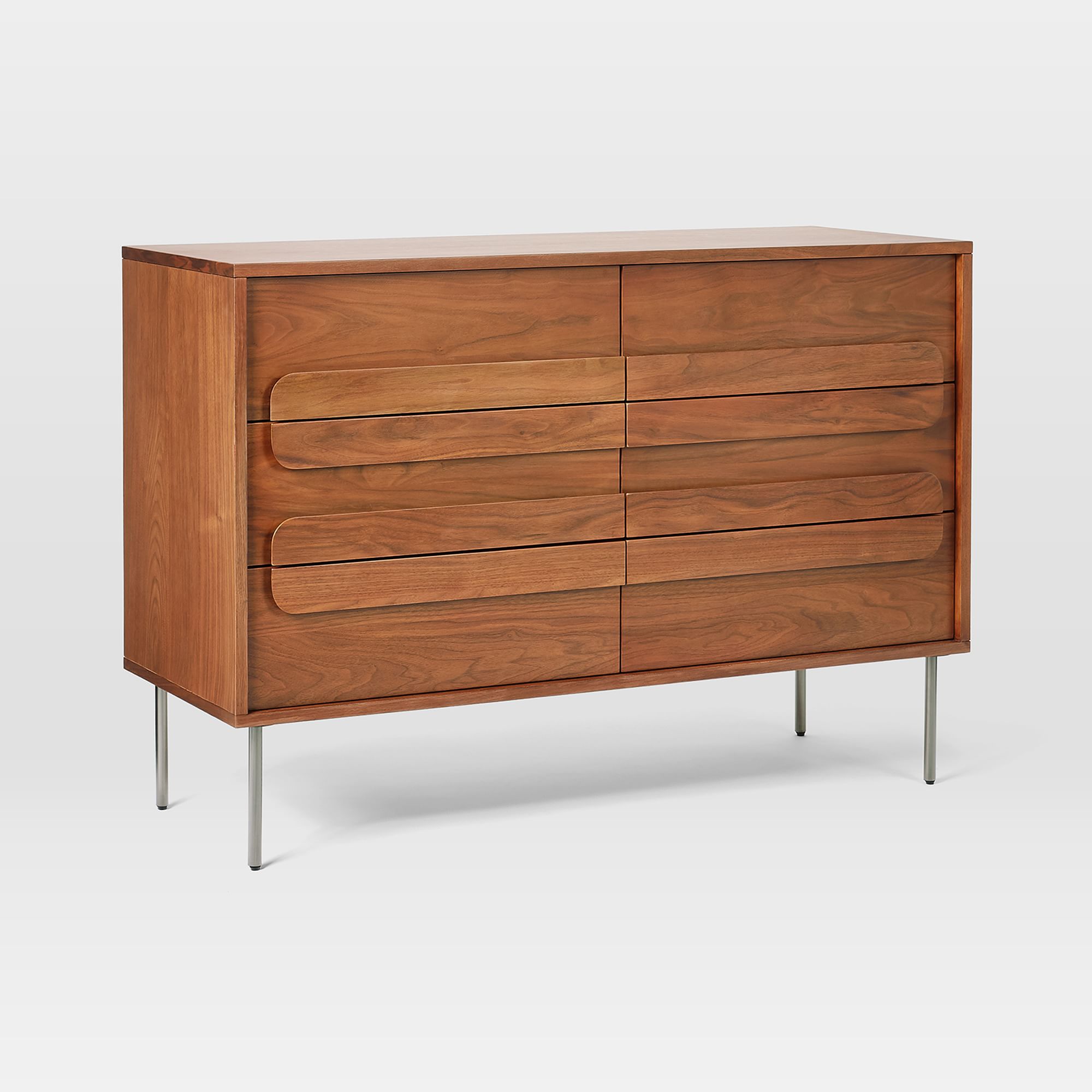 Gemini (48") 6-Drawer Dresser, Walnut