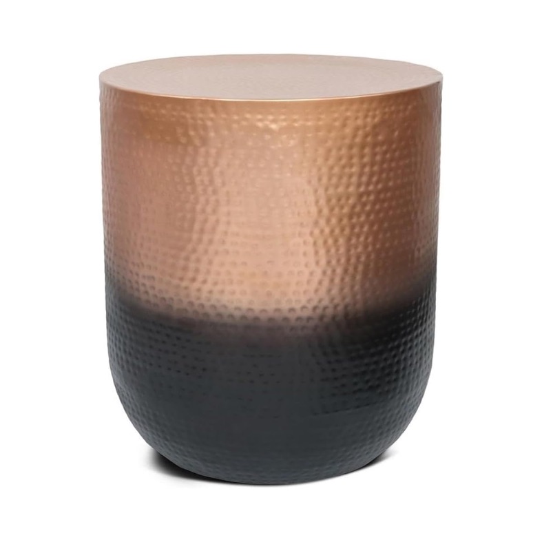 Home Square 2-piece Furniture 19" Metal Side Table Set In Copper Ombre : Home & Kitchen