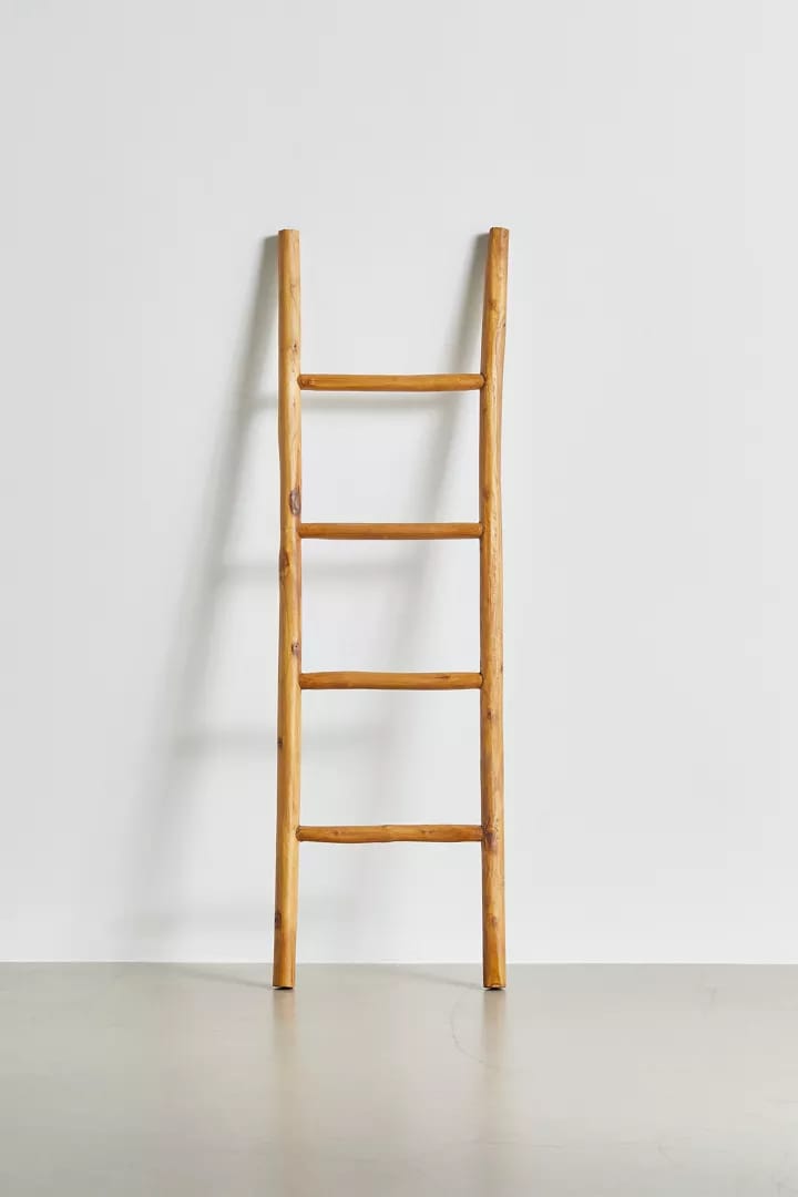 Teak Wood Storage Ladder
