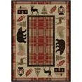 Mayberry Rug Hearthside Cabin Fever Red Lodge Area Rug 5'3"x7'3"