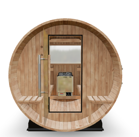 Audra 2–4 Person Canopy Barrel Sauna
