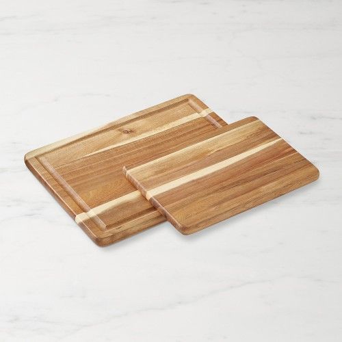 Williams Sonoma Cutting Board Set of 2 Acacia