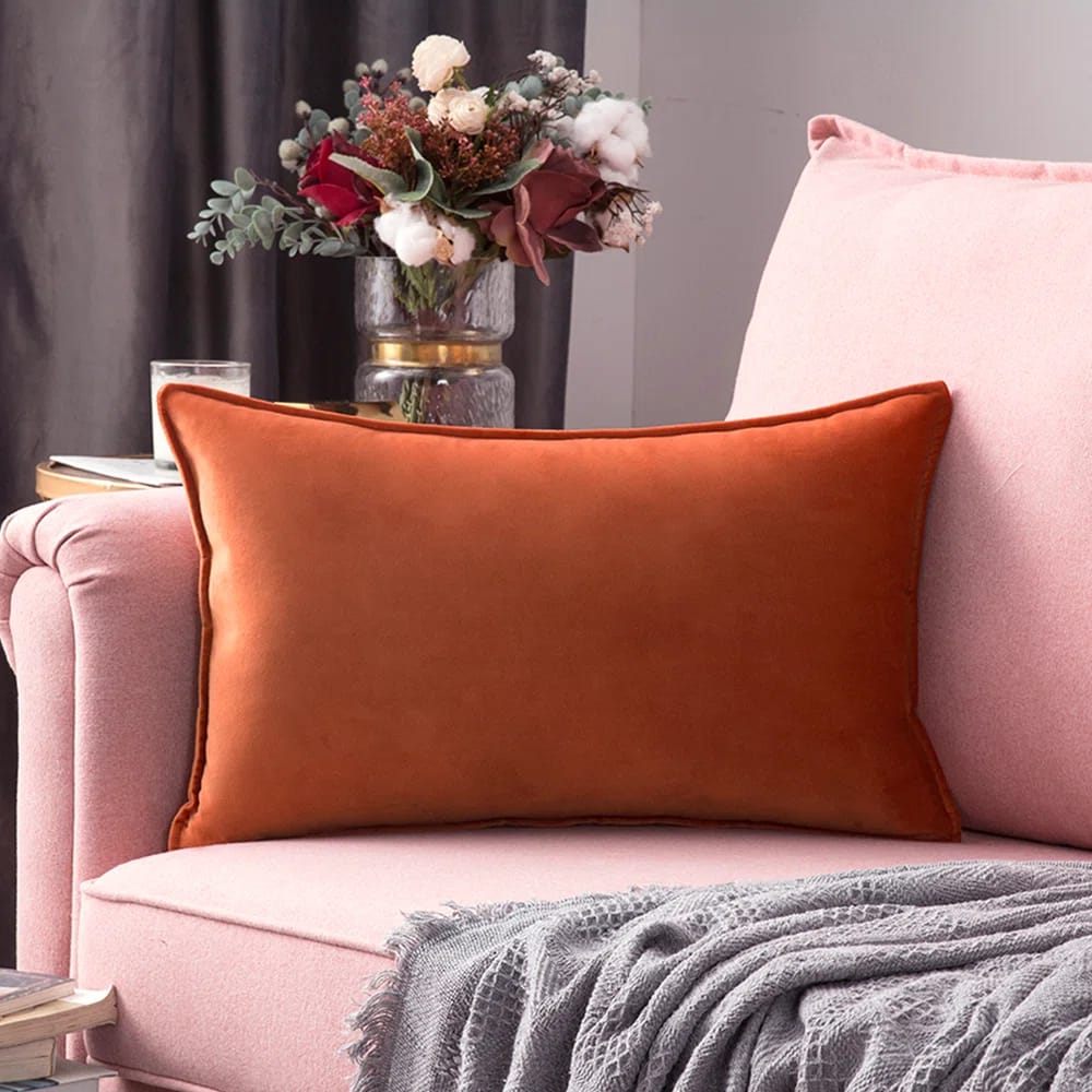 Velvet Reversible Throw Pillow