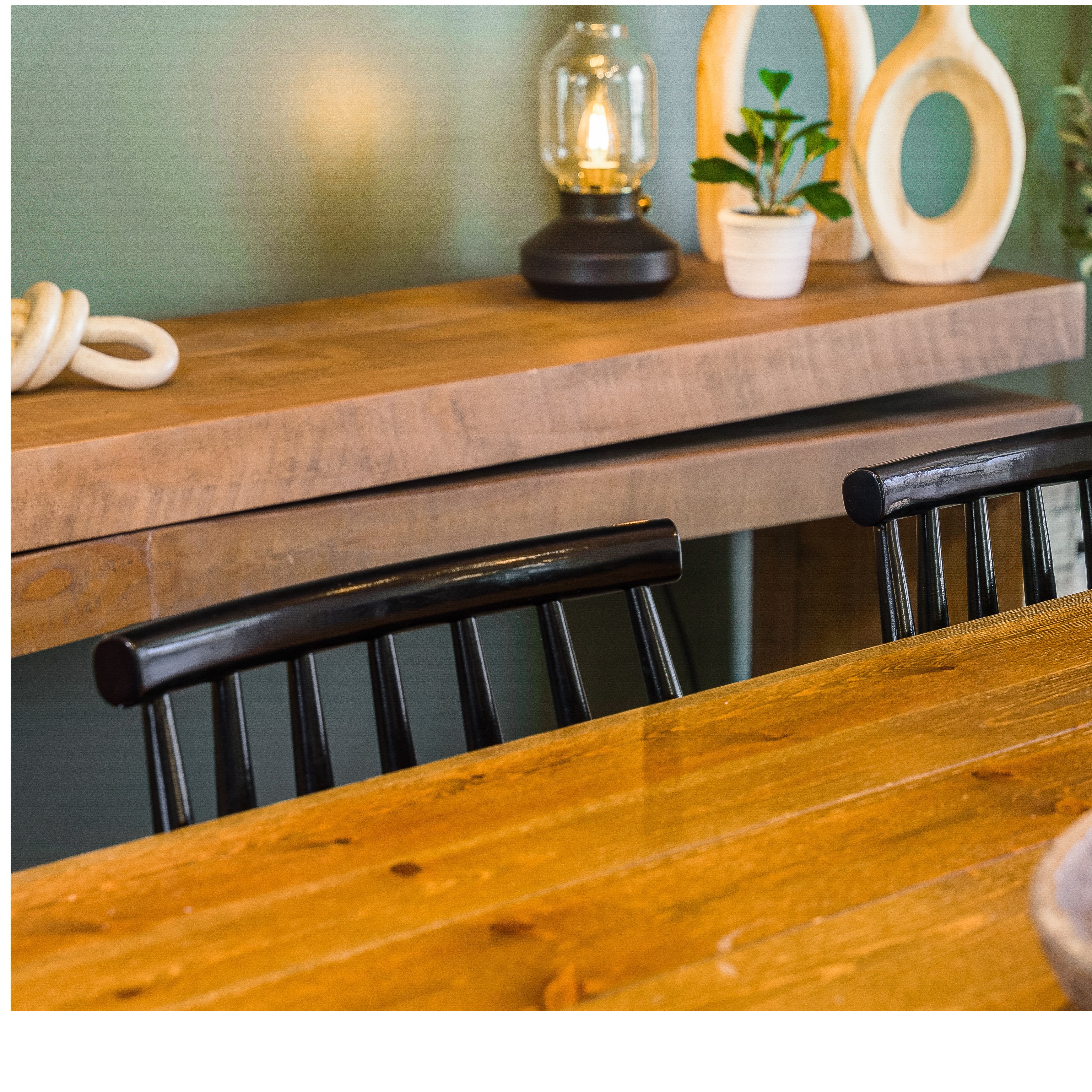 Henn Solid Wood Console Table
