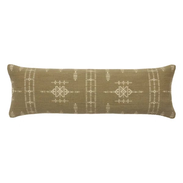 Keaja Embroidered Cotton Throw Pillow