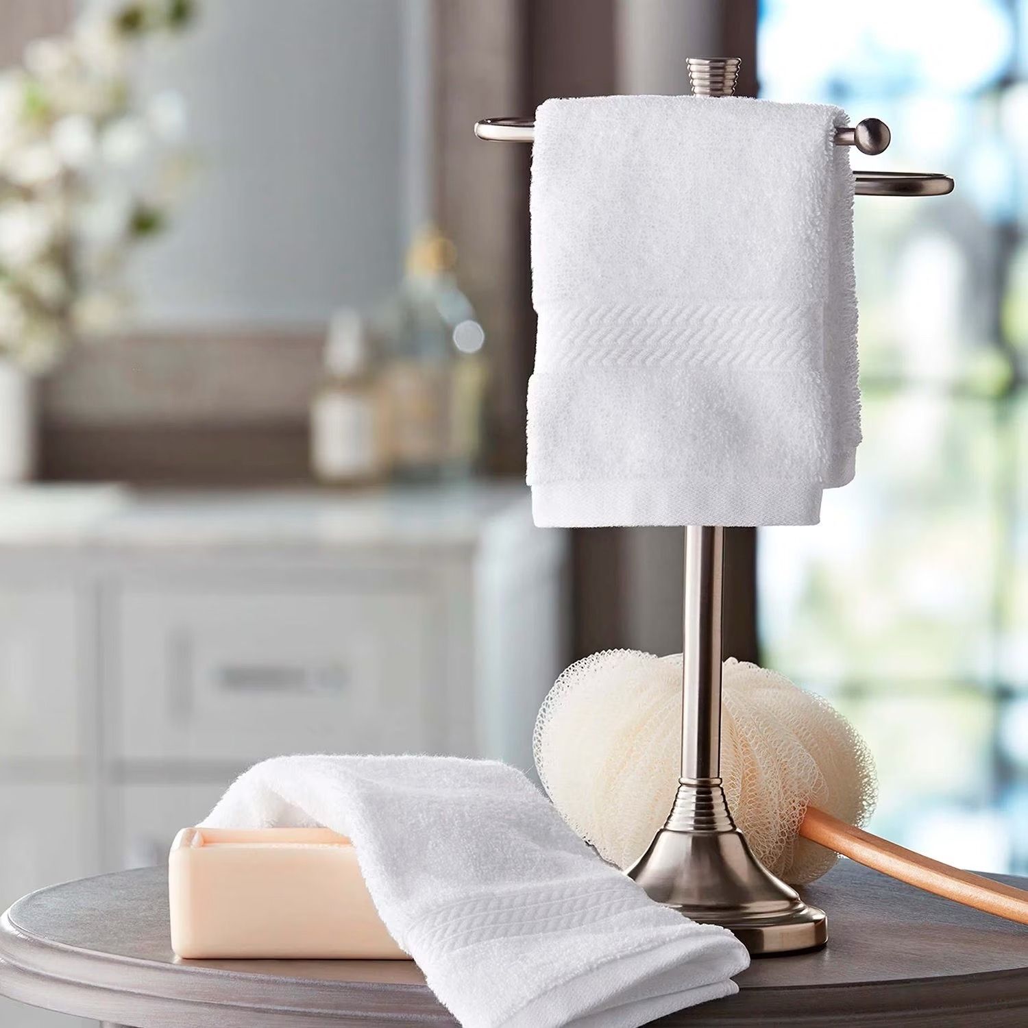 Luxury Washcloth – Set of 2 (White)