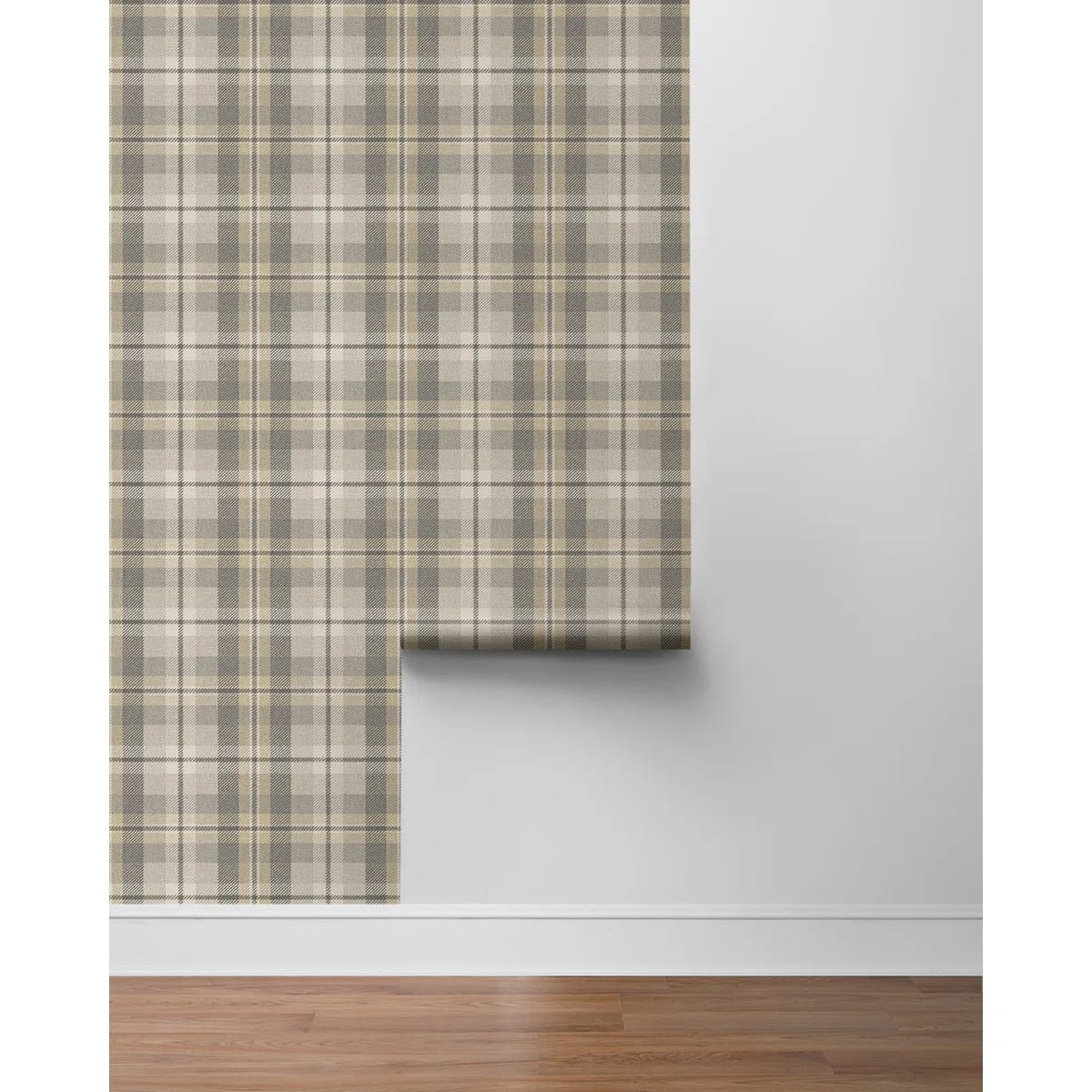 Harry & Grace Pavestone Thornbury Tailored Plaid Peel And Stick Wallpaper