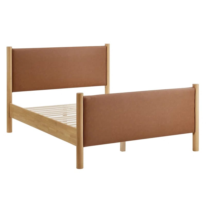Maven Vegan Leather Upholstered Platform Bed