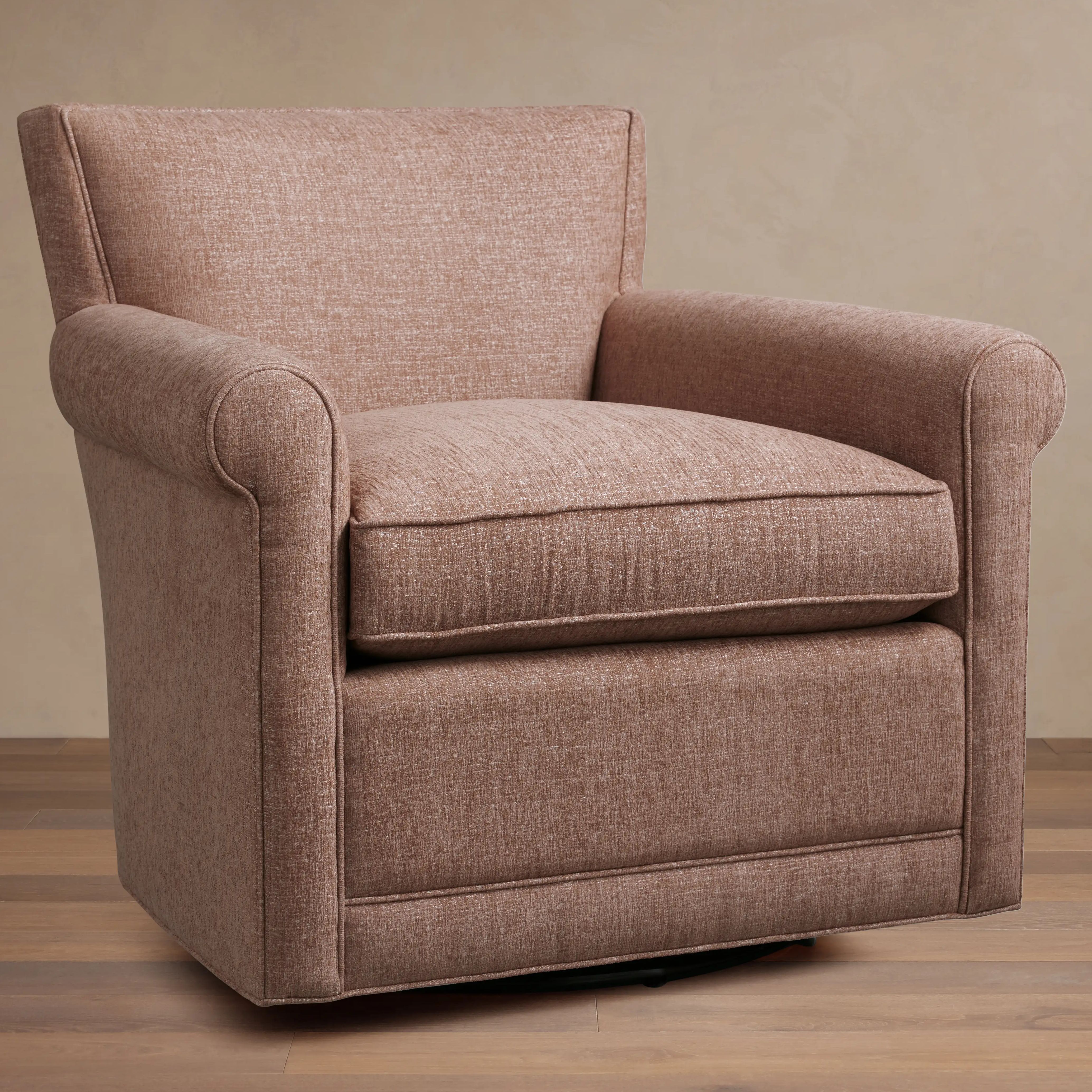 Rudy Rolled Arm Swivel Chair