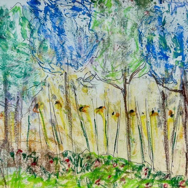 Mixed Media Art by Sandra Halat