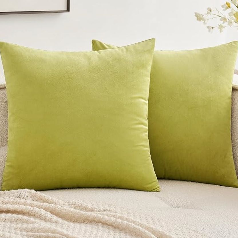 chartreuse pillow covers