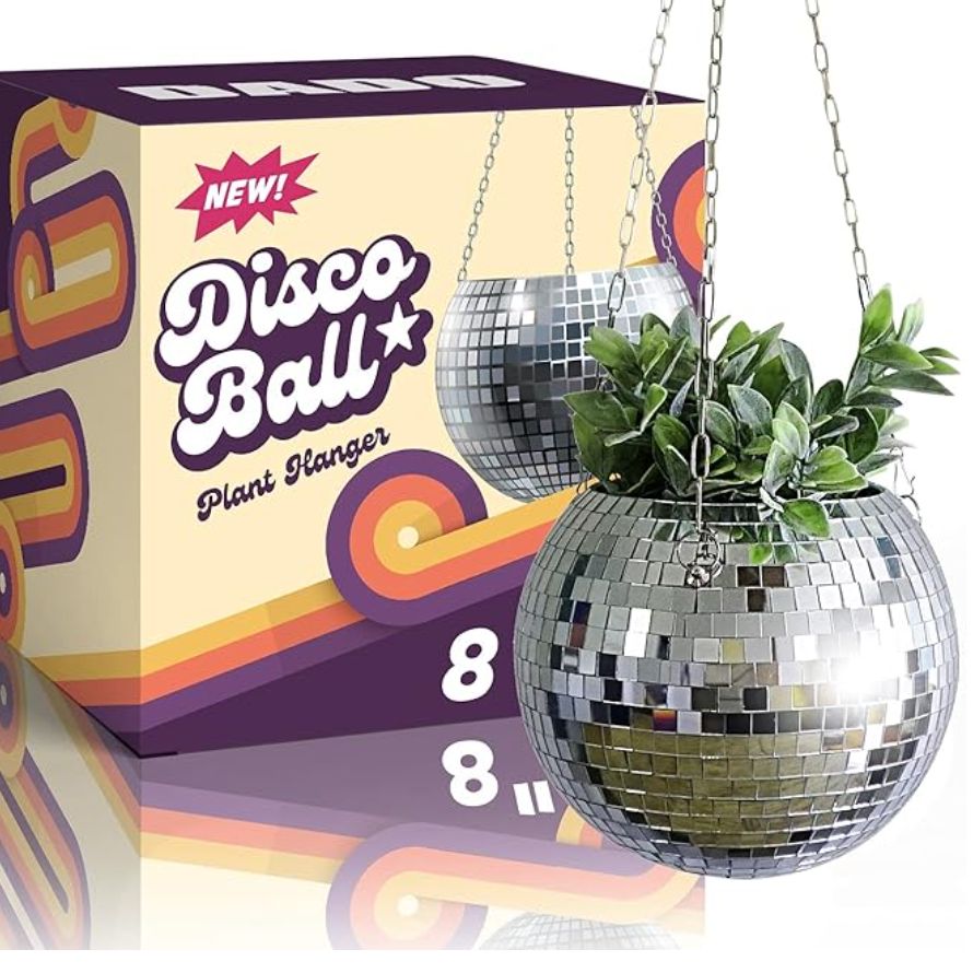 Disco Ball Planter 8"