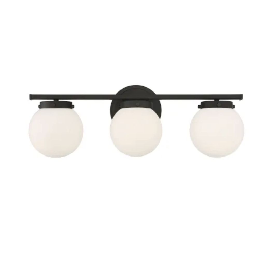 Bellevue Sh80023mbk 3 Light 24" Wide Bathroom Vanity Light