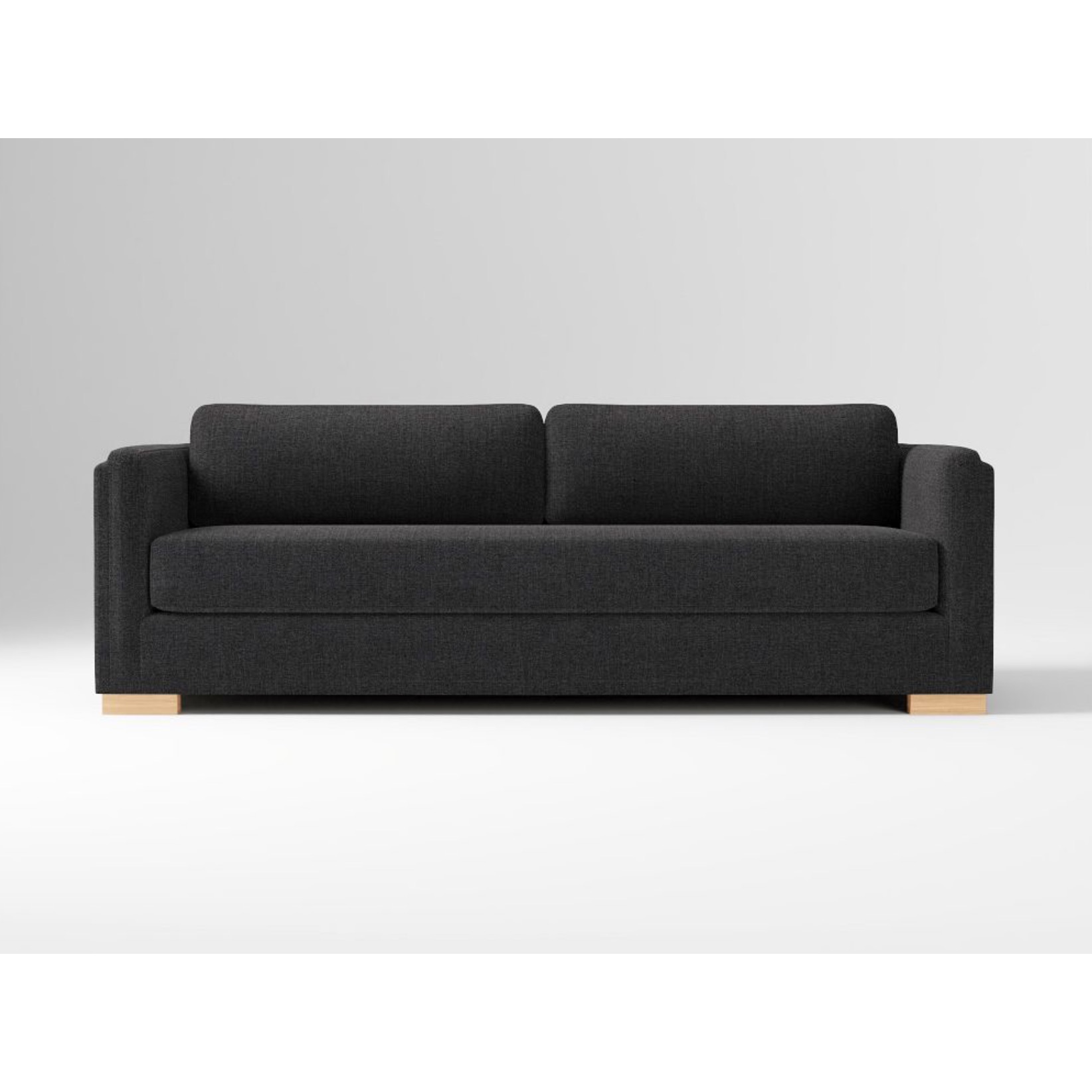 Nassau Thin Arm 91" Sofa in Slate Distressed Velvet