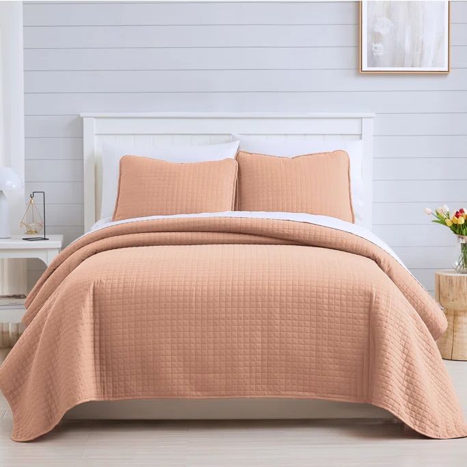 Southshore Fine Linens Vilano Springs Oversized Light Weight Hotel Quality Quilt Set With Matching Shams