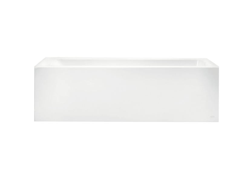 American Standard Studio 60" L x 30" W Three Wall Alcove Acrylic Soaking Tub with Right Drain and Overflow