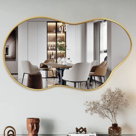 Ivy Bronx Nadara Asymmetrical Metal Wall Mirror